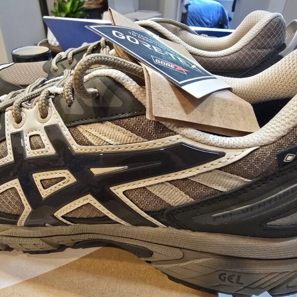 ASICS Gel-Venture 6 GORE-TEX Pepper / Black Coffee Mens Size 8 Trail Hiking NEW - Picture 4 of 16